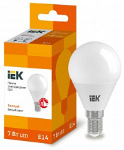 купить Лампа светодиодная IEK G45  7W E14 3000K Светодиодные