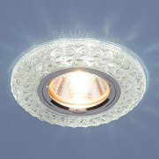 купить Точечный светильник Elektrostandard 2180 прозрачный MR16 GU5.3 с LED подсветкой Встраиваемые