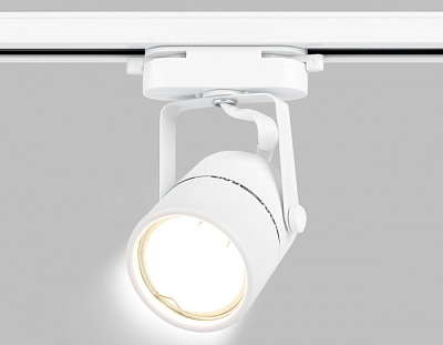 Трековый светильник Ambrella GL5101 WH под лампу GU10 на шинопровод Белый  купить Трековые светильники