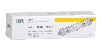 Лампа MHL-150-4200-Rx7s IEK 150W 4200K металлогалогенная купить Высокого давления