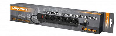 Сетевой фильтр Спутник SP-618 1.8м купить Сетевые фильтры