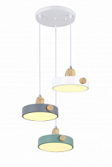 купить Подвесной светильник светодиодный LINVEL MS1122/3 БРУА Белый/Серый/Зелёный 72W 3000-6000K Подвесные светильники