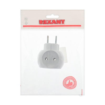 Тройник электрический Rexant 11-1063 "Шар" 220V 16A купить Разветвители, Переходники