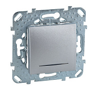 купить Выключатель 1 клавишный с подсветкой Unica Top Алюминий MGU5.201.30NZD Unica Top