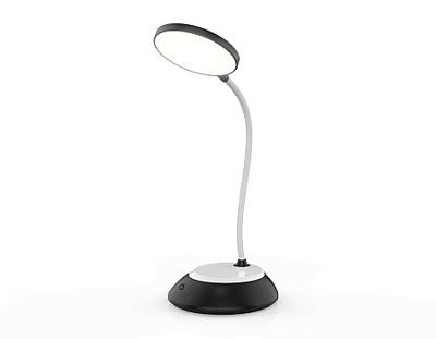 Лампа настольная светодиодная Ambrella DE601 BK/WH 5W 160Lm 2700-6400K диммер сенсор аккум купить Настольные
