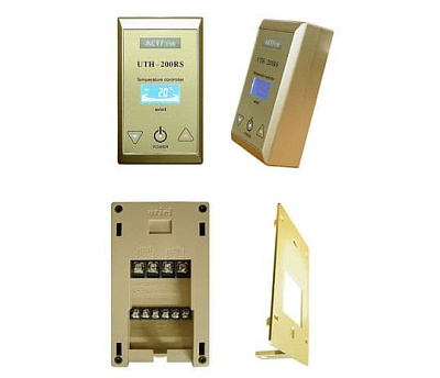 Терморегулятор UTH-200 золото 20А купить Теплый пол