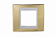 Рамка 1 пост Unica Хамелион Золото Белый MGU66.002.804 купить Unica Хамелион Рамки