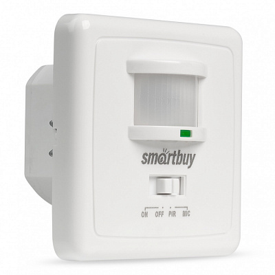 Датчик движения SmartBuy sbl-ms-003 с датчиком звука 500W купить Системы управления