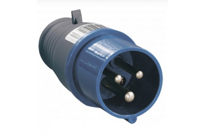 Вилка IEK 013 16А 2Р+РЕ 220В IP44 купить Силовые разъемы