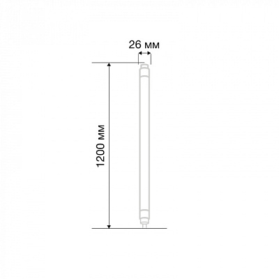 Лампа светодиодная Rexant 604-4056 трубка T8 19.5W 6500K 1200mm 1658Lm купить Светодиодные