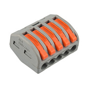 купить Клемма монтажная Rexant 07-5255-4 5*(0,08-2,5мм.кв) рычажковая Комплектующие