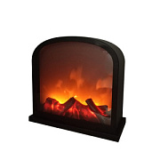 купить Светодиодный камин Шале с эффектом живого огня 30*13*28см 3*С/USB Камины