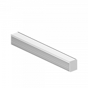 купить Профиль для с/д ленты Geniled накладной 8*9*2000 М7 с загл. и рассеив.12384_ch  (2м) Профиль