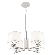 купить Люстра ламповая Citilux CL469245 Тильда Белая с абажурами Е27 75W *4 Ламповые люстры