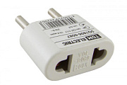 купить Вилка-переходник плоская евро TDM SQ1806-0087 10А белая Разветвители, Переходники