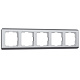 Рамка 5 постов Werkel WL12-Frame-05 серебро рифленый W0052106  купить Werkel  Рамки