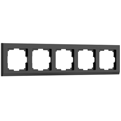 Рамка 5 постов Werkel WL04-Frame-05 черный W0051808 купить Werkel  Рамки