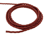 купить Винтаж витой провод 2*1,5 терракота Винтаж