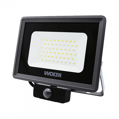 Прожектор Wolta WFL-50W/06s светодиодный датчик движения 50W 5700K IP65 серый купить Прожектора