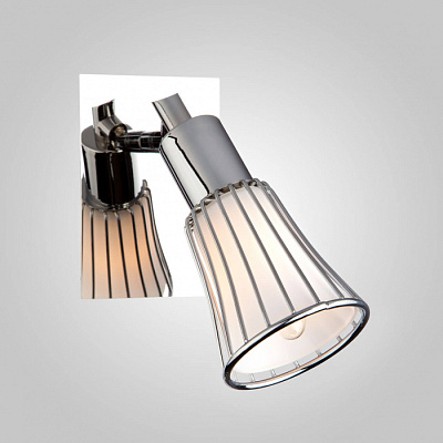 Спот EUROSVET 20015/1 Крокус хром E14 40W купить Споты