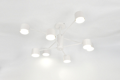 Люстра ламповая LINVEL MS 1200/8 Арагон белый GX53*8 купить Ламповые люстры