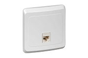 купить Розетка компьютерная категория 5е RJ45 SE Lexel Этюд KOMC-001b Белая Lexel Этюд
