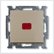 купить Переключатель 1-клавишный с подсветкой ABB Basic Шампань Механизм ABB BJB Basic 55