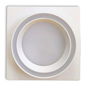 купить Точечный светильник УРАлайт 23181 WH GX53 белый 105*45 квадрат Встраиваемые