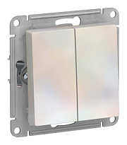 купить Выключатель 2 клавишный AtlasDesign Жемчуг SE ATN000451 AtlasDesign