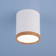 купить Точечный светильник Elektrostandard DLR024 6W светодиоды белый матовый дуб Накладные