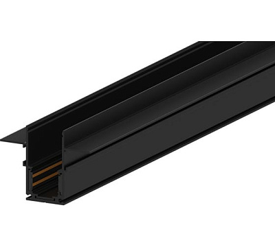 Шинопровод для трековых светильников магнитный Feron CABM1001 2м встраиваемый черный купить Шинопровод для трековых магнитных светильников