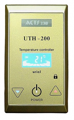 Терморегулятор UTH-200 золото 20А купить Теплый пол
