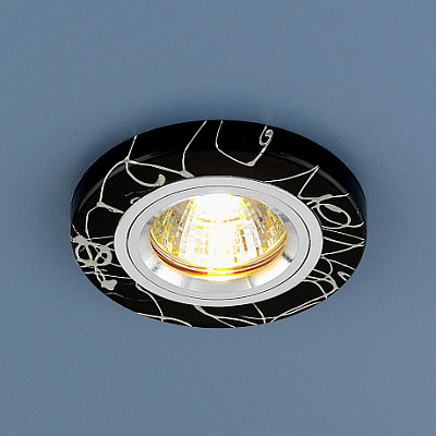Точечный светильник Elektrostandard 2050 черный серебро MR16 GU5.3 купить Точечные светильники