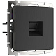 Розетка компьютерная Werkel WL08-RJ-45 черный матовый W1181008 купить Werkel