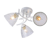 купить Люстра ламповая LINVEL LV 9444/3 Тил белый/серебро E27 60W *3  Ламповые люстры