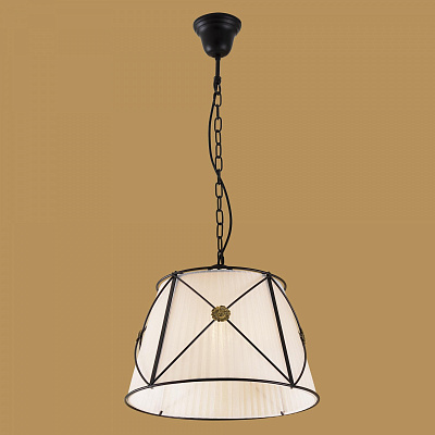 Подвесной светильник с абажуром Citilux CL409112 Дрезден Белый Венге купить Подвесные светильники