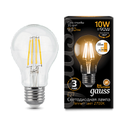 купить Лампа св/д Gauss ЛОН A60 10W E27 2700K диммер. 102802110-S Диммируемые светодиодные