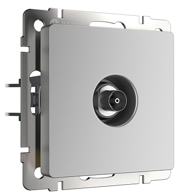 Розетка телевизионная Werkel WL06-TV серебро W1183006  купить Werkel