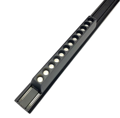 Светильник с линзой для ультратонких шин Redigle RG-MCGS1218 3C 12W DIM 3000-6500K черный купить Ультратонкая трековая система