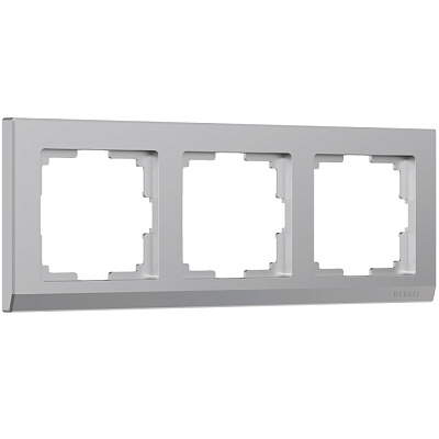Рамка 3 поста Werkel WL04-Frame-03 серебро W0031806  купить Werkel  Рамки