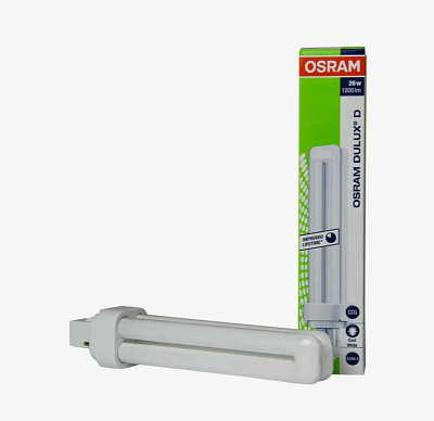 Лампа люминесцентная OSRAM Dulux D 18W/840 купить Люминесцентные