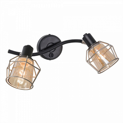 Спот CITILUX CL542521 Таверна черный выключатель E14 2*60W купить Споты