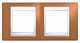 Рамка 2 поста Unica Хамелеон Оранжевый Белый MGU6.004.869 купить Unica Хамелион Рамки
