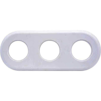 Рамка 3 поста фарфор белый Бирони BF2-630-01 купить БИРОНИ накладные