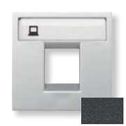 купить Накладка одиночная 2-мод.для телефон/комп.разъёмов ABB Zenit Антрацит N2218.1 AN ABB Zenit