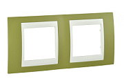 купить Рамка 2 поста Unica Хамелеон Фисташковый Бежевый MGU6.004.566 Unica Camelion Рамки