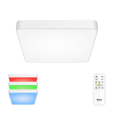 Люстра светодиодная CITILUX CL724K70G0 RGB Купер Белый 70W ПУЛЬТ до 21 кв.м купить Светодиодные люстры
