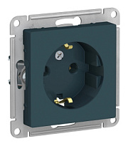 купить Розетка с заземлением AtlasDesign Изумруд SE ATN000843 AtlasDesign