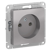 купить Розетка без заземления AtlasDesign Алюминий SE ATN000341 AtlasDesign