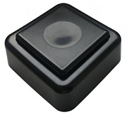 купить Кнопка звонка В31-01 черная с черной кнопкой квадрат Звонки